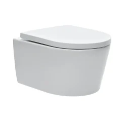 Grohe Pack WC Rapid SL + Cuvette sans bride SAT, fixations invisibles + Plaque Noir mat (RapidSL082-SATrimless-KF0)