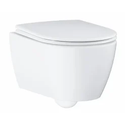 Grohe Pack WC suspendu sans bride Essence + abattant + plaque chromée + bâti