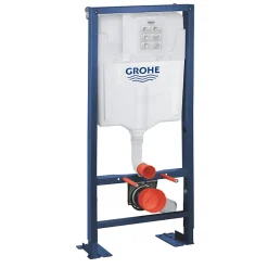 Grohe Pack WC suspendu sans bride Essence + abattant + plaque chromée + bâti