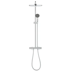 Grohe Quickfix Colonne de douche thermostatique XXL Round 250 + Douchette 2 jets, Chrome (26816022)* Colonne De Douche Hydromassante