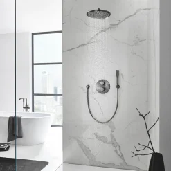 Grohe Rainshower Cosmopolitan 310 Ensemble douche de tête et bras 380 mm, 1 jet (26066AL0)* Colonne De Douche Sans Robinetterie