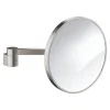 Grohe Selection Miroir cosmétique en verre et métal avec bras, grossissement x7, Supersteel (41077DC0)* Miroir Simple