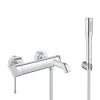 Grohe Set bain/douche Mitigeur mécanique Essence + Douchette stick 1 jet Euphoria Cosmopolitan, Chrome (33624001-Euphoria)
