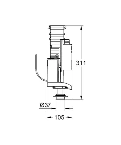 Grohe Système double chasses AV1 42320000* Chasse D'Eau