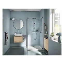 Grohe Vitalio Comfort 250 Colonne de douche avec mitigeur thermostatique + Douche de tête + Douchette 2 jets, chrome (G26696001)* Colonne De Douche Thermostatique