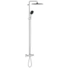 Grohe Vitalio Comfort 250 Colonne de douche avec mitigeur thermostatique + Douche de tête + Douchette 2 jets, chrome (G26984001)