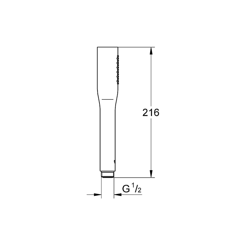 Grohe Vitalio Get Stick Douchette 1 jet Chromé 27458000* Pommeau De Douche, Flexible Et Barre De Douche