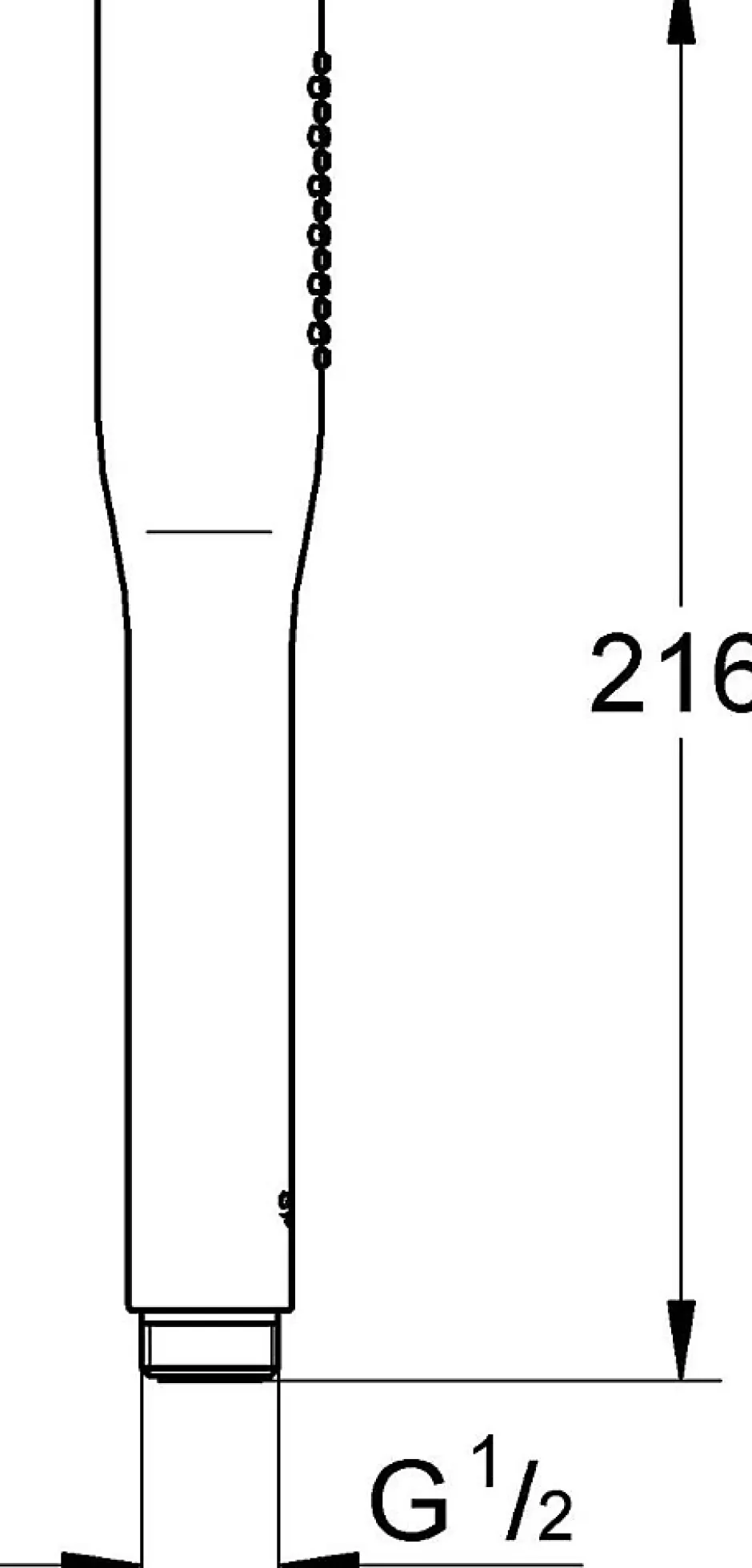 Grohe Vitalio Get Stick Douchette 1 jet Chromé 27458000* Pommeau De Douche, Flexible Et Barre De Douche