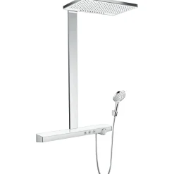 Hansgrohe Colonne de douche 460 2 jets avec mitigeur thermostatique blanc/chromé Rainmaker Select
