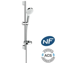 Hansgrohe Ecostat Pack Mitigeur Thermostatique + Set de douche Crometta Vario avec porte-savon (13211000-Crometta2)