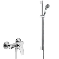 Hansgrohe Set de Douche Crometta 85 Multi / Unica' Crometta 0,65 m + Mitigeur Monocommande de Douche(71600000-Crometta4)* Colonne De Douche Sans Robinetterie