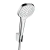 Hansgrohe Set Porter'S 1,25m/Croma Select E 110 Vario, blanc/chromé (26425400)* Pommeau De Douche, Flexible Et Barre De Douche