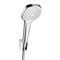 Hansgrohe Set Porter'S 1,25m/Croma Select E 110 Vario, blanc/chromé (26425400)* Pommeau De Douche, Flexible Et Barre De Douche
