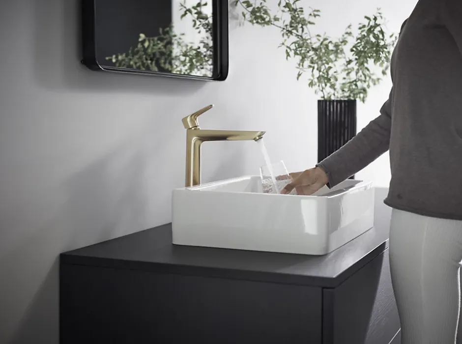Hansgrohe Talis E 240 Mitigeur de lavabo bronze brossé, sans tirette ni vidage (71717140)* Robinet Lavabo Et Vasque