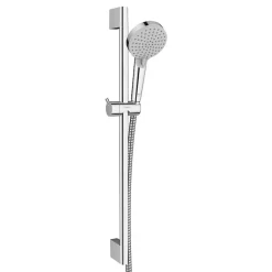 Hansgrohe Vernis Blend Set de douche mitigeur + Douchette à main 2 jets + Barre 65cm, Chrome (71646000-Vernis)* Colonne De Douche Sans Robinetterie