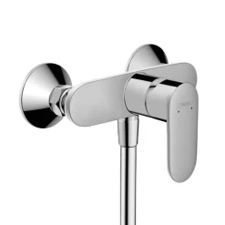 Hansgrohe Vernis Blend Set Mitigeur de douche + Douchette à main XXL 105mm 3 jets + Flexible de douche 125cm, support mural