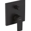 Hansgrohe Vernis Shape Set de finition pour mitigeur bain/douche encastré, Noir mat (71468670)* Colonne De Douche Sans Robinetterie