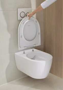 Geberit iCon WC suspendu Rimfree avec fixations invisibles, caréné, avec abattant softclose (501.664.00.1)* Wc Suspendu