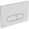 Ideal Standard Plaque de commande carrée Oleas , double flux, mécanique Blanche* Wc Suspendu