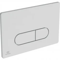 Ideal Standard Plaque de commande carrée Oleas , double flux, mécanique Blanche* Wc Suspendu