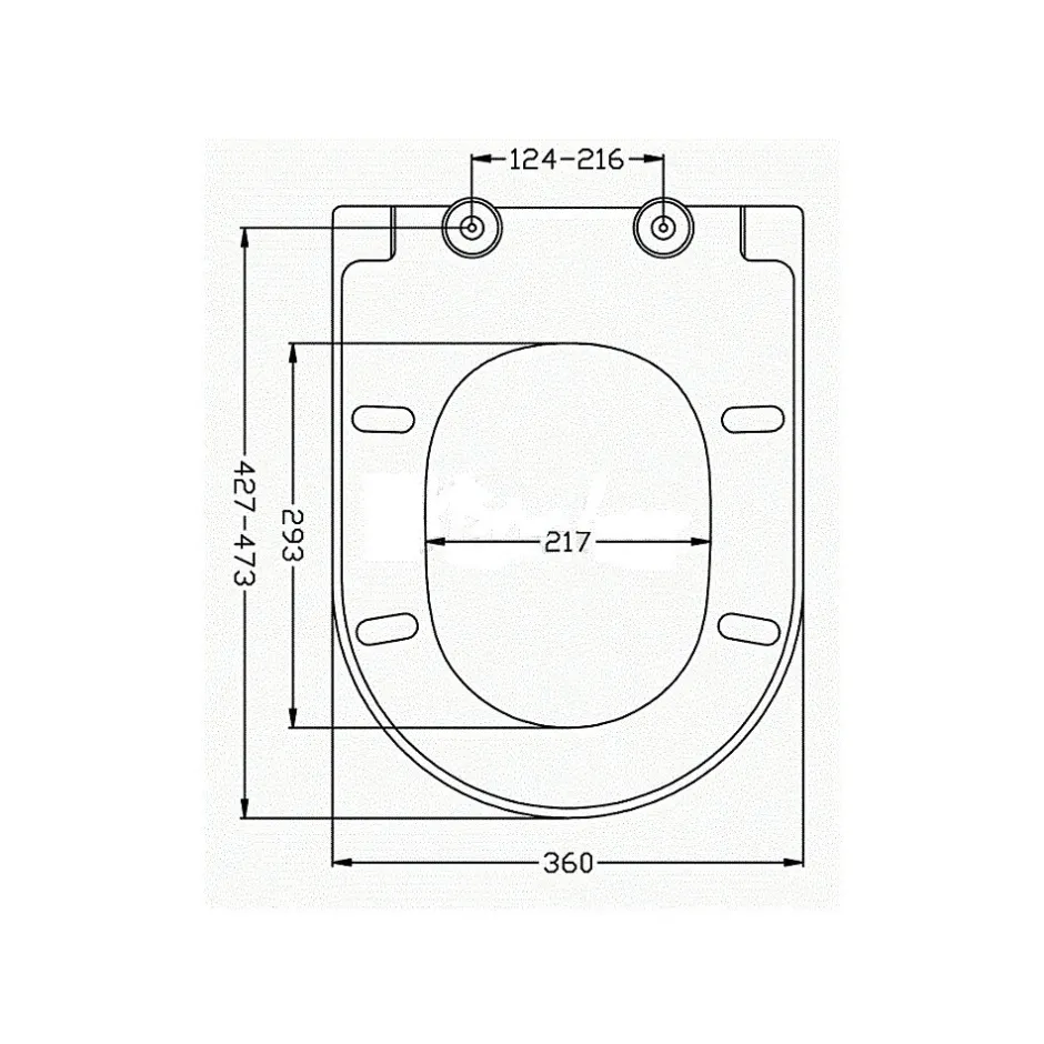 Idevit Abattant WC à fermeture douce Softclose adaptable sur la plupart des cuvettes, blanc (EASY2244)* Abattant Wc