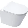 Swiss Aqua Technologies Infinitio WC suspendu sans bride fixations invisibles, Abattant frein de chute, Blanc mat SATINF010RREXPWM