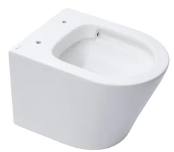 Swiss Aqua Technologies Infinitio WC suspendu sans bride fixations invisibles, Abattant frein de chute, Blanc mat SATINF010RREXPWM