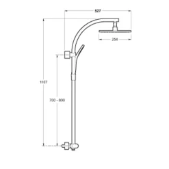 Jacob Delafon - Colonne de douche OBLO* Colonne De Douche Thermostatique