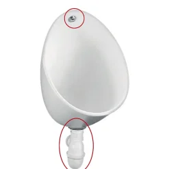 Jacob Delafon - Equipement complet pour Urinoir Coquille 2* Urinoir