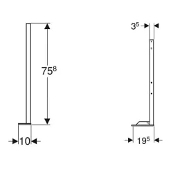 Geberit Jeu de pieds autoportants pour bâti-supports DUOFIX - - 111.849.00.2* Pommeau De Douche, Flexible Et Barre De Douche
