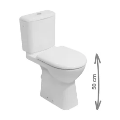 Swiss Aqua Technologies Jika (Groupe Roca) Pack WC à poser Deep PMR avec évacuation verticale* Wc À Poser