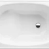 Jika (Groupe Roca) Riga 105 x 70 x 37.5 cm Baignoire gain de place en acier émaillé, sans pieds, blanc (H2340000000001)* Baignoire Droite