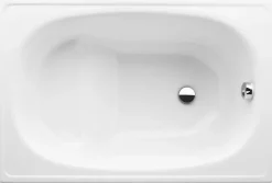 Jika (Groupe Roca) Riga 105 x 70 x 37.5 cm Baignoire gain de place en acier émaillé, sans pieds, blanc (H2340000000001)* Baignoire Droite