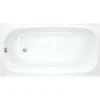 Jika (Groupe Roca) Riga Baignoire gain de place 150 L, 140 x 70 cm en acier émaillé, sans pieds, blanc (H2340400000001)