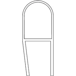 Schulte Joint d'étanchéité bas horizontal pour pare-baignoires, 100 cm, transparent pour verre 4-5 mm* Pare-Baignoire