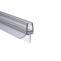 Schulte Joint d'étanchéité bas horizontal pour portes de douche pivotantes, 100 cm, transparent pour verre 6 mm