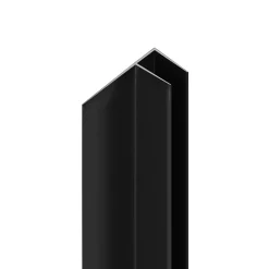 Aurlane Joint d'étanchéité en F l.200 cm pour paroi de douche 5 mm, noir,* Paroi De Douche
