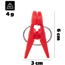Kadax Pinces à Linge Pinces à Linge Grenouilles à Linge Colorées Rondes 20 pcs