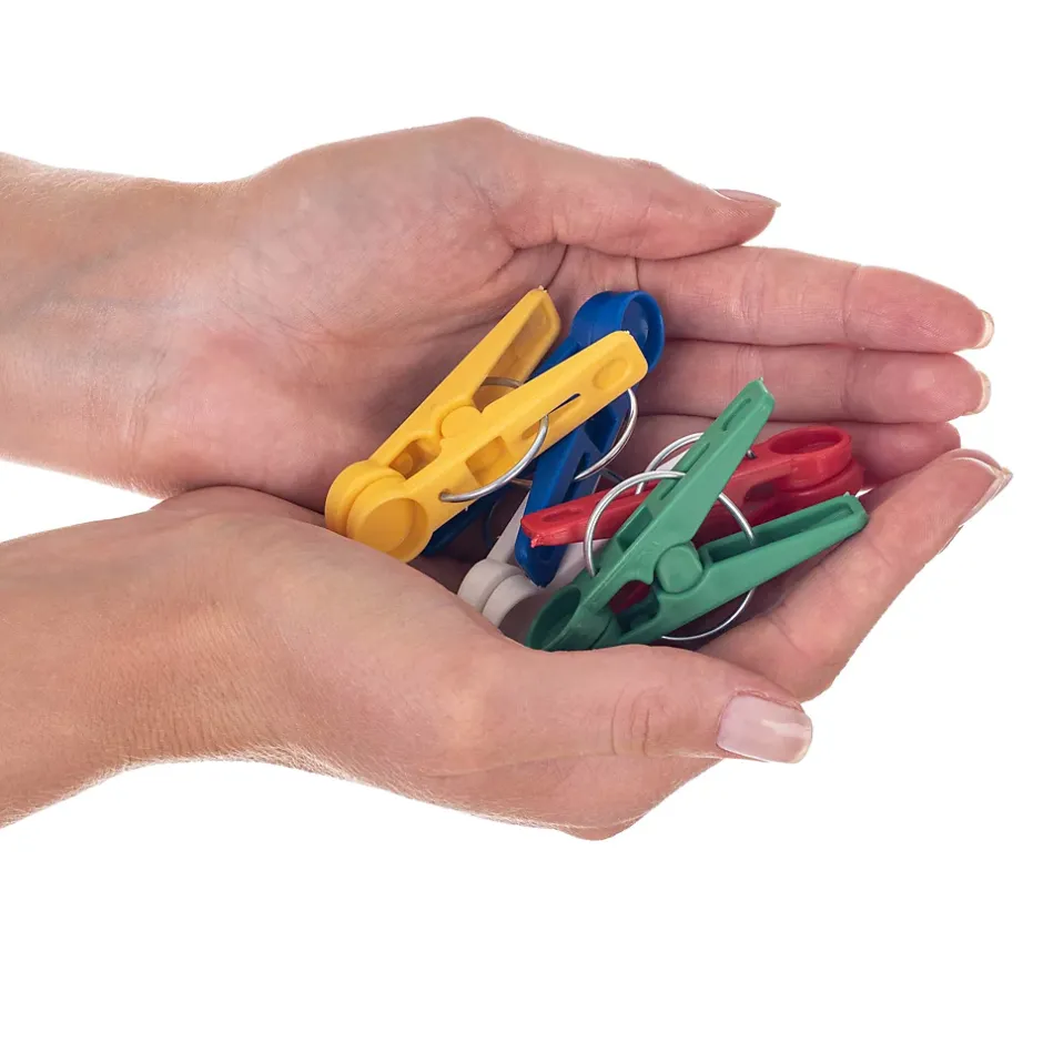 Kadax Pinces à Linge Pinces à Linge Grenouilles à Linge Colorées Rondes 20 pcs