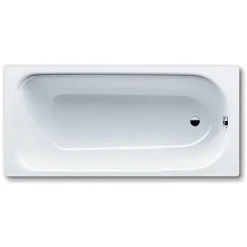 Kaldewei Eurowa Baignoire rectangulaire avec pieds 160x70 cm acier émaillé, Blanc alpin (119700010001-SET)