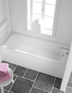 Kaldewei Saniform Plus 170 x 75 cm Baignoire droite 123 L en acier émaillé, sans pieds, blanc alpin (112600010001)