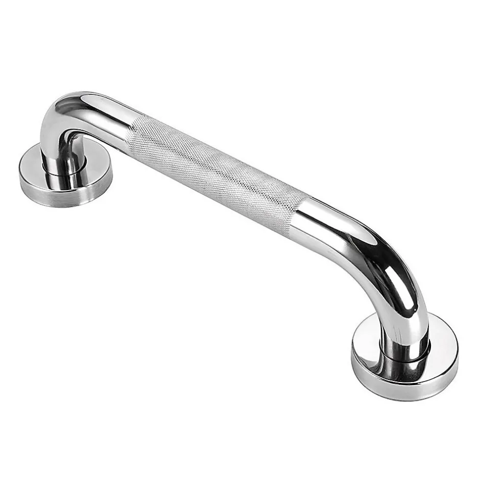 Kibath Pack chaise de douche et poignée de sécurité, finition chrome brillant, ABS