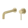 Kibath Robinet de lavabo monocommande encastré avec finition or brossé en laiton* Robinet De Douche