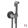 Kibath Robinet WC HYGIÈNE INTIME 2 eaux, NOIR MAT, en laiton