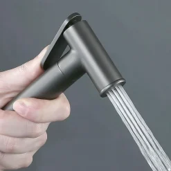 Kibath Robinet WC HYGIÈNE INTIME 2 eaux, NOIR MAT, en laiton