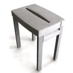 Kinedo - Tabouret de douche blanc Kinematic en plastique PVC pour receveur extra plat