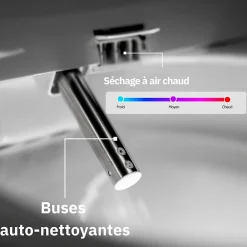 Magnifiak Kit Abattant WC Japonais Lavant avec eau chaude (Forme O)* Wc Japonais