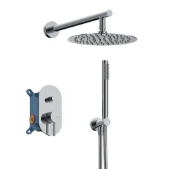 Sanycces Kit de douche à encastrer LOOP Chrome
