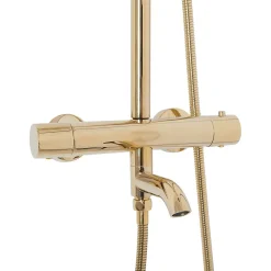 Rea Kit de douche avec thermostat Lungo Gold