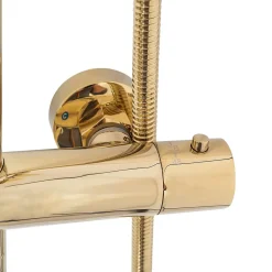 Rea Kit de douche avec thermostat Lungo Gold